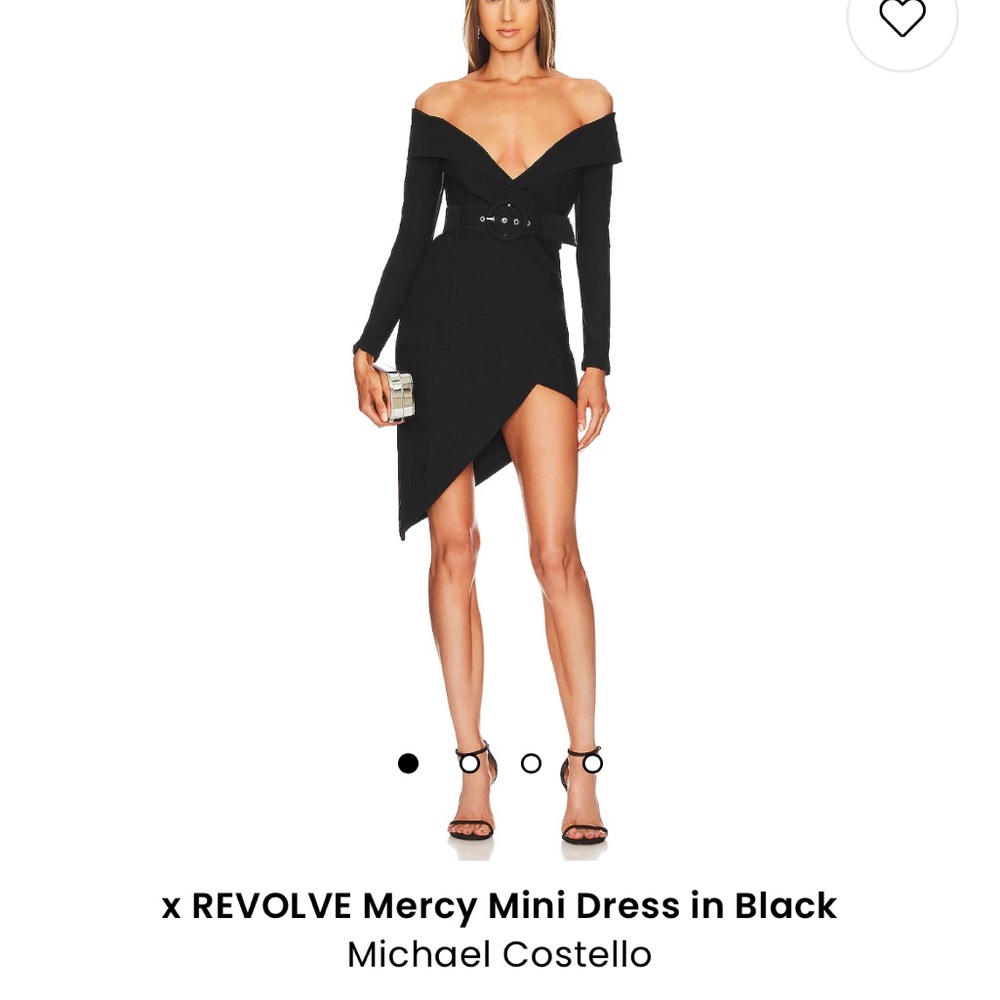NWT MICHAEL COSTELLO BLACK DRESS